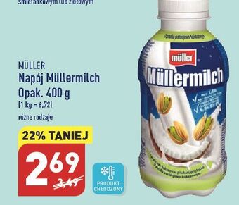 ALDI Napój mleczny kokosowo-pistacjowy mullermilch oferta