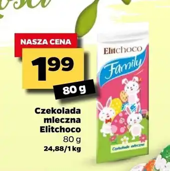 Netto Czekolada mleczna Elitchoco 80g oferta