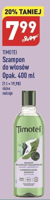 ALDI Szampon wzmacniający i nadający połysk timotei oferta