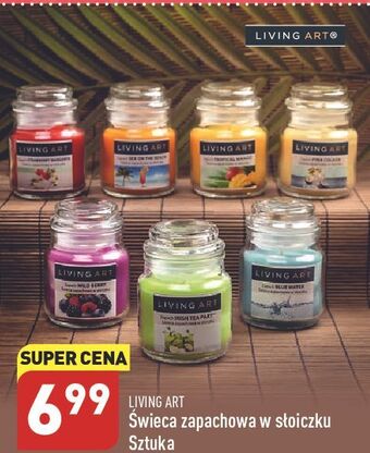 ALDI Świeca zapachowa w słoiku living art oferta