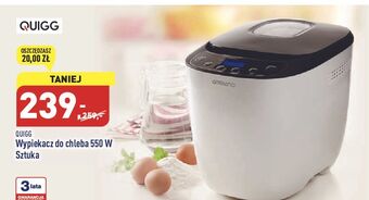 ALDI Wypiekacz do chleba 550w quigg oferta