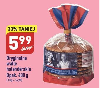 ALDI Wafle holenderskie oryginalne przekładane karmelem oferta