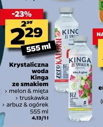 Netto Krystaliczna woda Kinga ze smakiem 555ml oferta