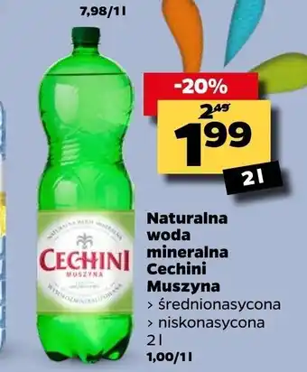 Netto Naturalna woda mineralna Cechini Muszyna 2l oferta