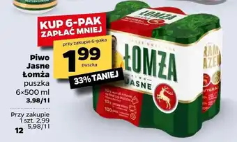 Netto Piwo Jasne Łomża 6x 500ml oferta