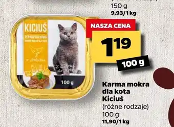 Netto Karma mokra dla kota Kiciuś 100g oferta