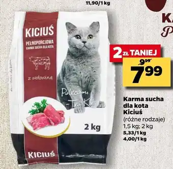 Netto Karma sucha dla kota Kiciuś 1,5-2kg oferta