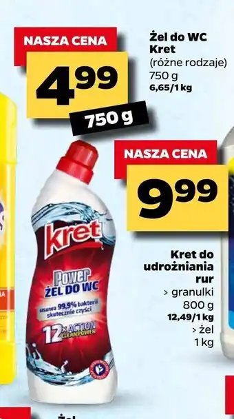 Netto Żel do WC Kret 750g oferta