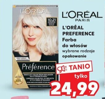 Kaufland L'Oreal preference farba do włosów oferta