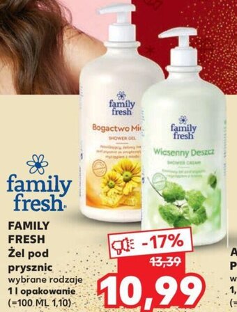Kaufland Family Fresh żel pod prysznic 1l oferta