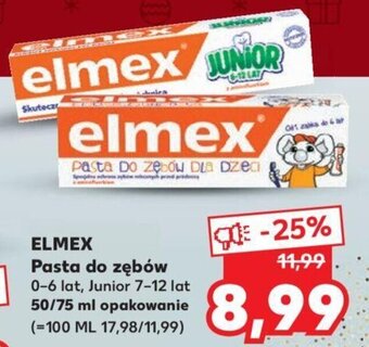 Kaufland Elmex pasta do zębów 50-75ml oferta
