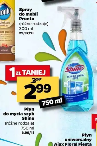 Netto Płyn do mycia szyb Shine 750ml oferta