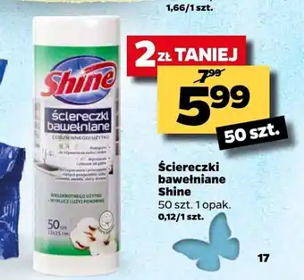 Netto Ściereczki bawełniane Shine 50sztuk oferta