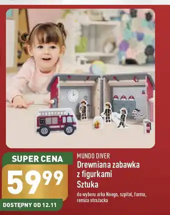 ALDI Zabawka drewniana remiza strażacka oferta