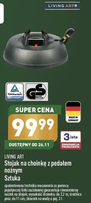 ALDI Stojak choinkowy 220 cm oferta