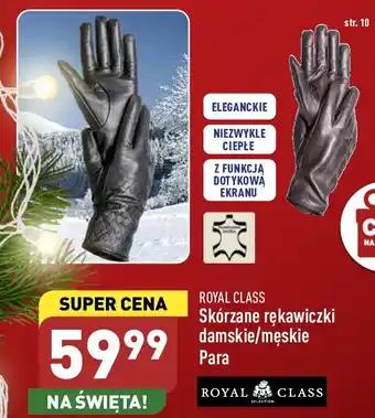 ALDI Rękawiczki damskie skórzane oferta