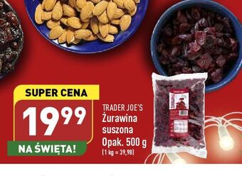 ALDI Żurawina cięta trader joe's oferta