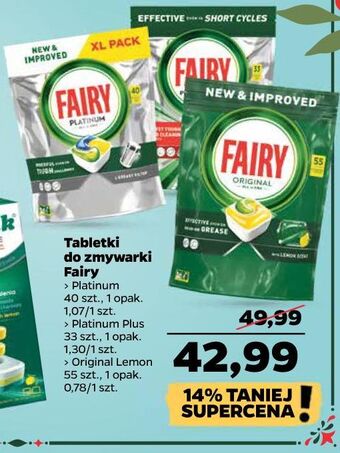 Netto Tabletki do zmywarek lemon fairy platinum oferta