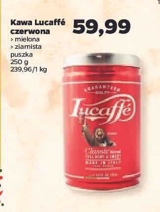 Netto Kawa ziarnista w puszce classic lucaffe oferta