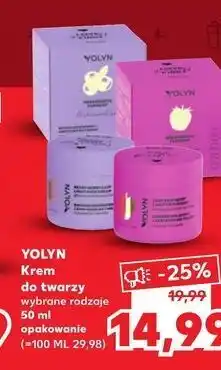 Kaufland Bardzo borówkowy lekki krem do twarzy yolyn oferta