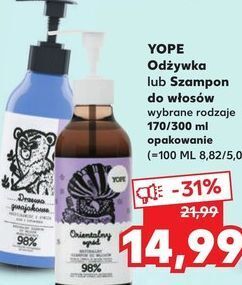 Kaufland Szampon do włosów drzewo gwajakowe yope oferta