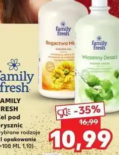 Kaufland Żel pod prysznic wiosenny deszcz family fresh oferta