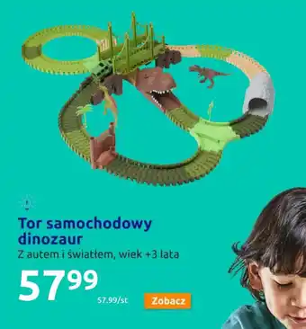 Action Tor samochodowy diozaur Z autem i światłem, wiek +3 lata oferta