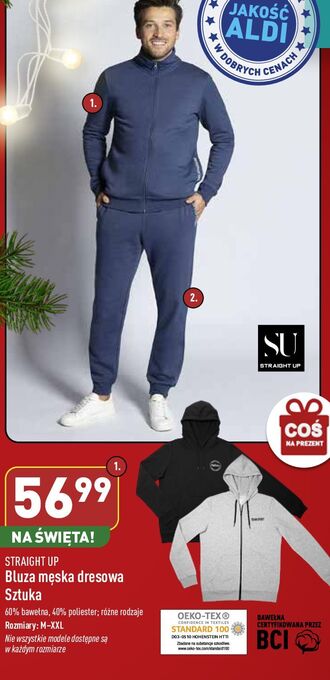 ALDI Bluza męska m-xxl straight up oferta