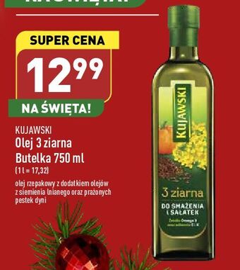ALDI Olej z lnem oraz pestakami dyni kujawski 3 ziarna oferta