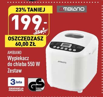 ALDI Wypiekacz do chleba 550w ambiano oferta