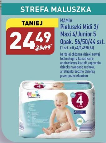 ALDI Pieluszki dla dzieci midi 3 mamia oferta