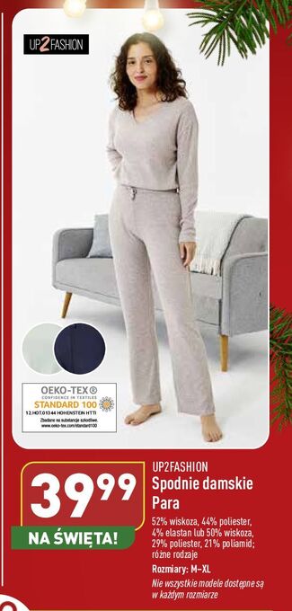 ALDI Spodnie damskie m-xl up2fashion oferta