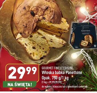 ALDI Włoska babka panettone gourmet finest cuisine oferta