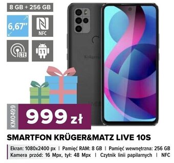Rebel Electro Kruger&Matz Smartfon live 10S oferta