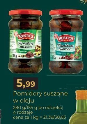 E.Leclerc Pomidory suszone w oleju z żurawiną wiodąca marka rustica oferta