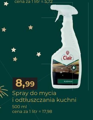 E.Leclerc Spray do mycia kuchni wiodąca marka clair oferta