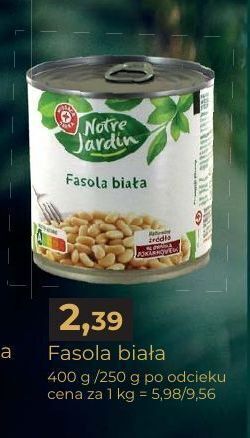 E.Leclerc Fasola biała wiodąca marka notre jardin oferta