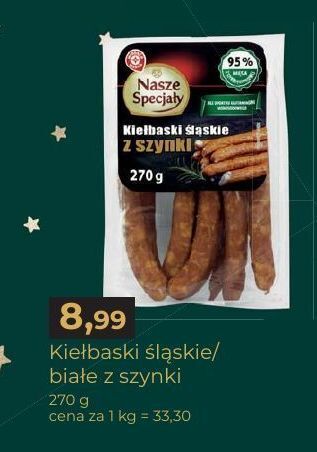 E.Leclerc Kiełbaski białe z szynki wiodąca marka nasze specjały oferta