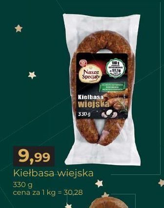 E.Leclerc Kiełbasa wiejska wiodąca marka nasze specjały oferta
