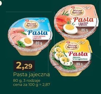 E.Leclerc Pasta jajeczna z tuńczykiem wiodąca marka nasze specjały oferta