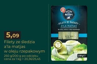 E.Leclerc Filety śledziowe a la matjas w oleju wiodąca marka ronde des mers oferta