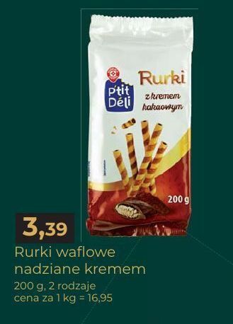 E.Leclerc Rurki z nadzieniem kakaowym wiodąca marka p'tit deli oferta