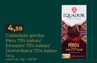E.Leclerc Czekolada peru 73% cacao wiodąca marka equador oferta