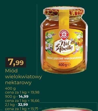 E.Leclerc Miód wielokwiatowy nektarowy wiodąca marka nid d'abeille oferta