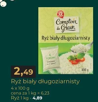E.Leclerc Ryż biały długoziarnisty wiodąca marka comptoir de grain oferta