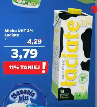 Netto Mleko uht 2% łaciate oferta