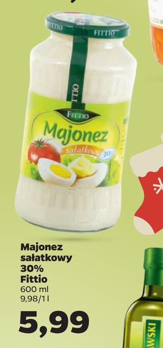 Netto Majonez sałatkowy 30% fittio oferta