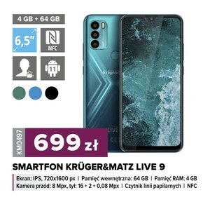 Rebel Electro Smartfon krüger&matz oferta