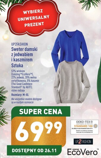 ALDI Sweter damski up2fashion oferta