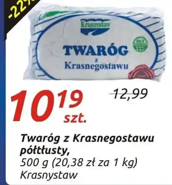 Społem Krasnystaw Twaróg z Krasnegostawu półtłusty 500g oferta